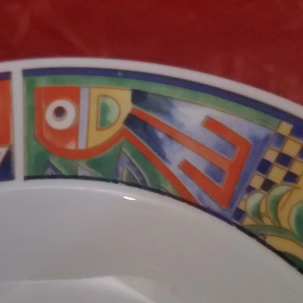 Lynns Stoneware Savanna Rim Cereal Soup Bowl 8.75